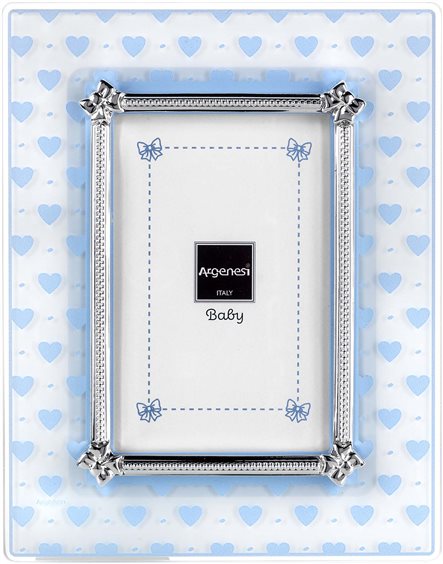 Cornice Argenesi Argenti Bambino Cuori in Vetro 0.027351 - 0.027351